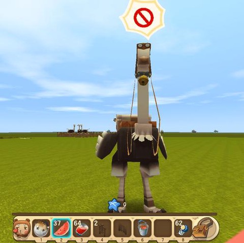 迷你世界的驼鸟怎么骑